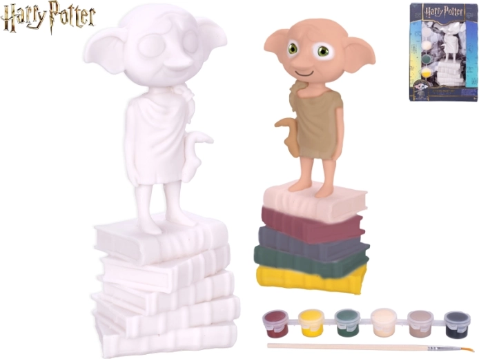 Harry Potter – pictură pe figurina lui Dobby în cutie