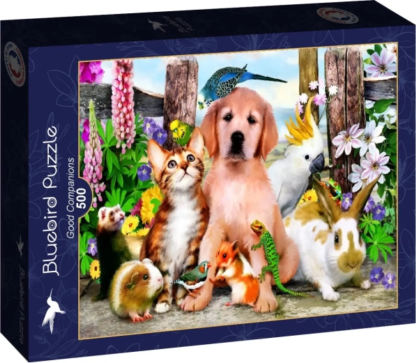 Puzzle Bluebird Buni companioni 500 de piese