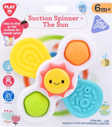 Playgo spinner cu ventuză Soare
