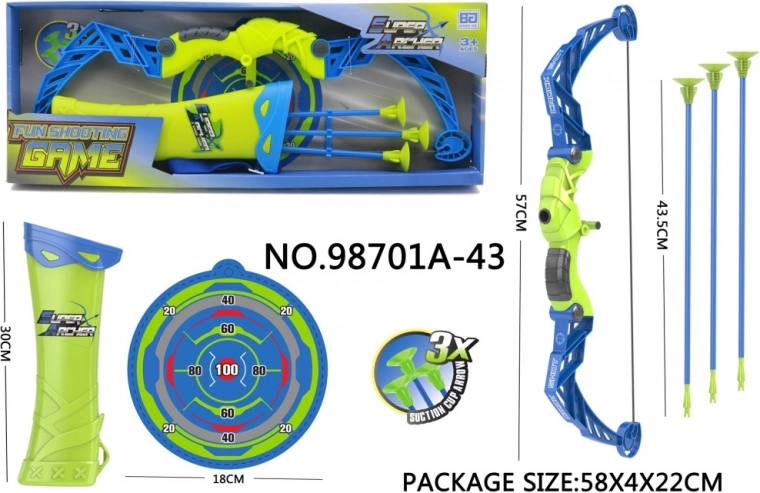 Set de tir cu arcul pentru copii cu toc pentru săgeți