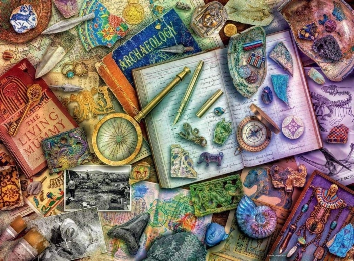 Puzzle Ravensburger Masa arheologilor 500 de piese