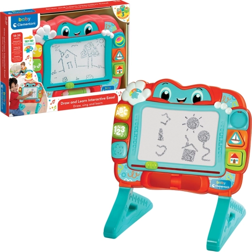 Baby Clementoni tabla mea interactivă magnetică de desen 2‑în‑1