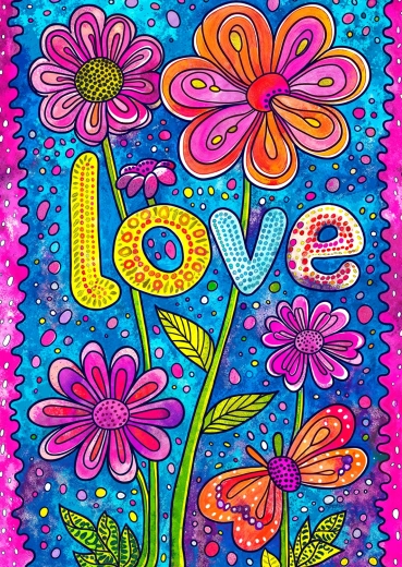 Enjoy puzzle Dragoste florală 1000 de piese