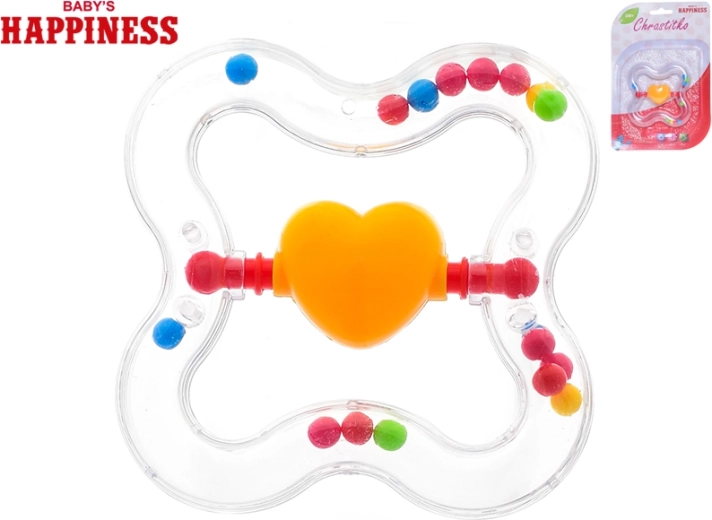 Zornăitoare cu inimioară rotativă pentru bebeluși