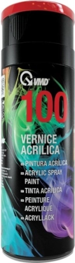 Spray email acrilic pentru metal, plastic și lemn, 400 ml, roșu