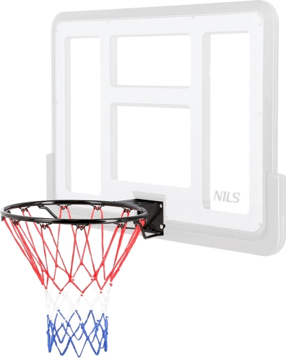 Cerc de baschet din oțel NILS ODKR2S cu plasă