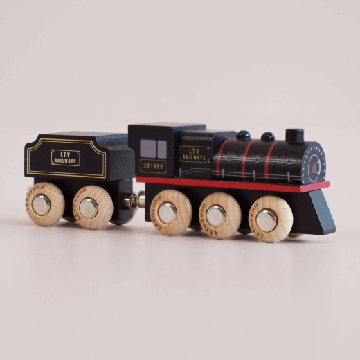 Le Toy Van mașinuță din lemn Francis – locomotivă cu abur