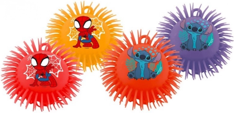 Minge de cauciuc pufoasă SPIDEY și STITCH 17 cm