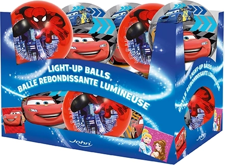 Minge luminoasă 10 cm – DISNEY PIXAR CARS 3 și MARVEL SPIDER‑MAN