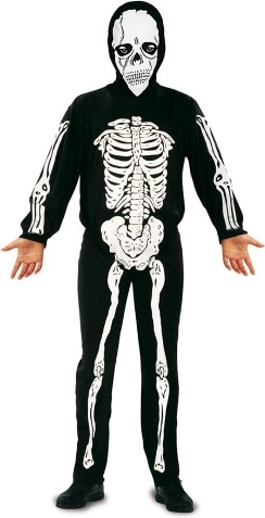 Costum de copil schelet pentru Halloween