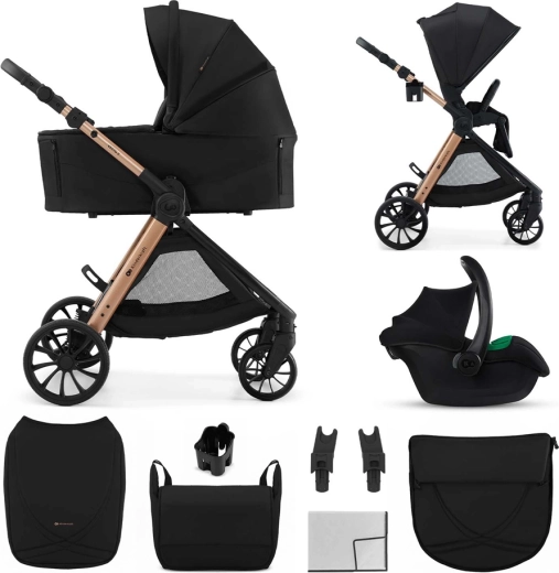 Cărucior combinat Kinderkraft Vesto 2 3în1 black