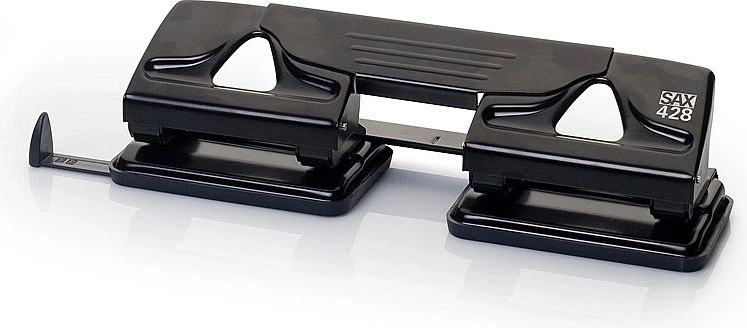 Perforator Děrovačka SAX 428 negru – perforator office cu patru găuri