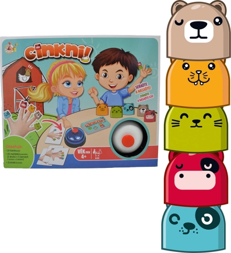 Studo Games Cinkni! joc de perspicacitate cu clopoțel și păpuși de deget