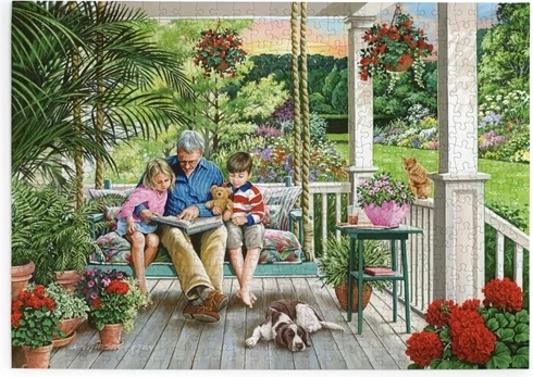 Puzzle House of Puzzles Timp pentru povești, 500 de piese mari
