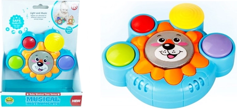 Tobă interactivă pentru copii cu leu