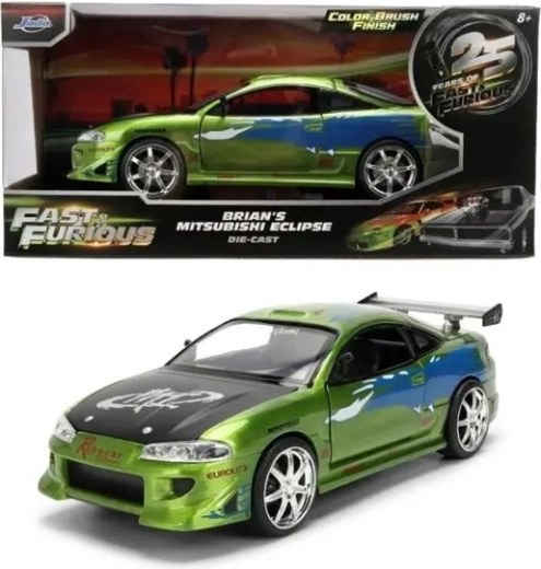 Model metalic Jada Mitsubishi Eclipse 1995 din filmul Furios și iute, la scara 1:24