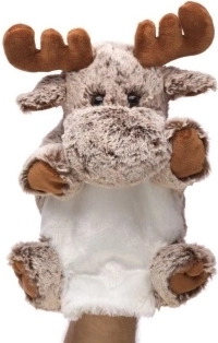 Marionetă de mână din pluș – elan eco-friendly