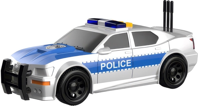 Mașină de poliție cu efecte luminoase și sonore 15,5 cm