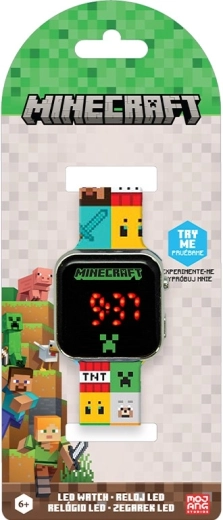 Ceas digital LED Minecraft