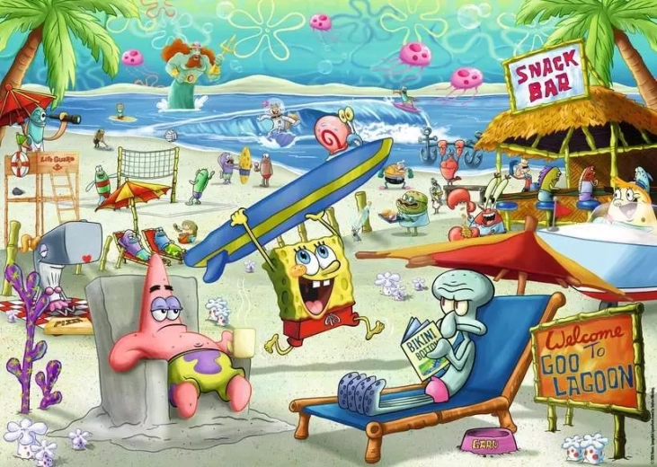 Puzzle RAVENSBURGER Spongebob 1000 piese