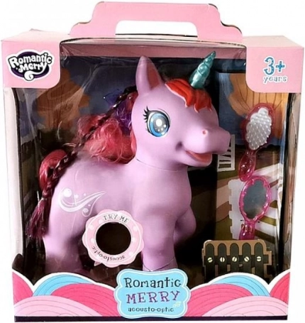 Unicorn cu sunete și lumină, mov