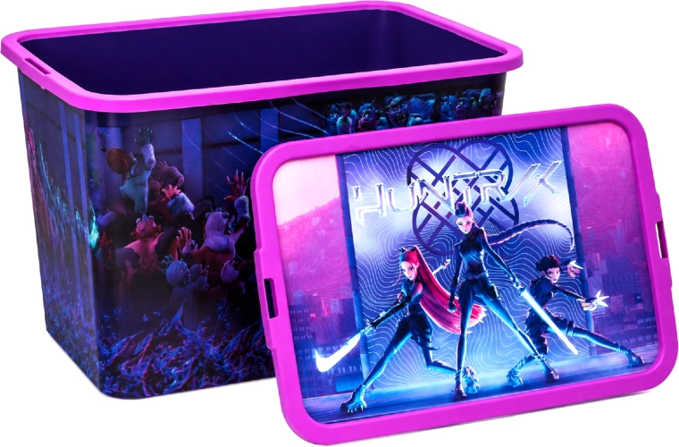 Cutie de depozitare K-Pop Demon Hunters cu capac cu cleme 7 l