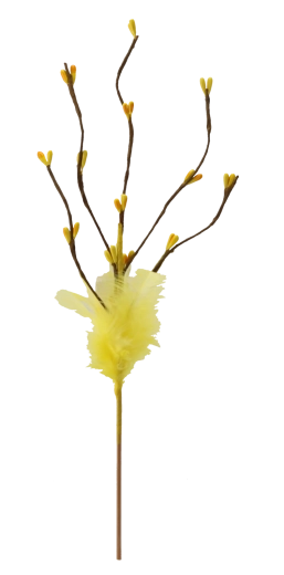 Crenguță decorativă de Paște pe pic 32 cm