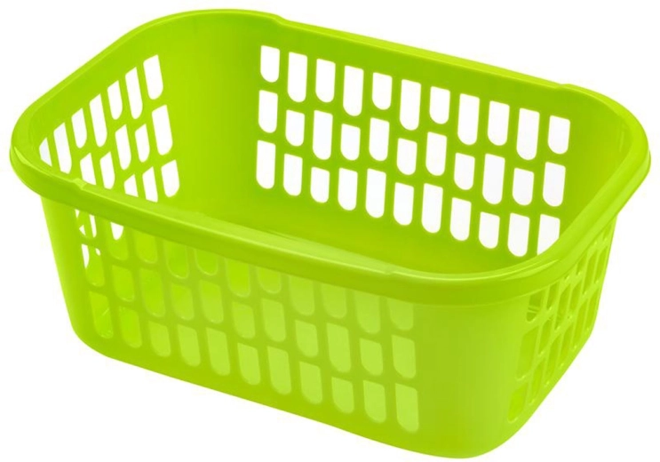 Coș de depozitare din plastic HEIDRUN 39 × 28 × 16 cm, mix de culori