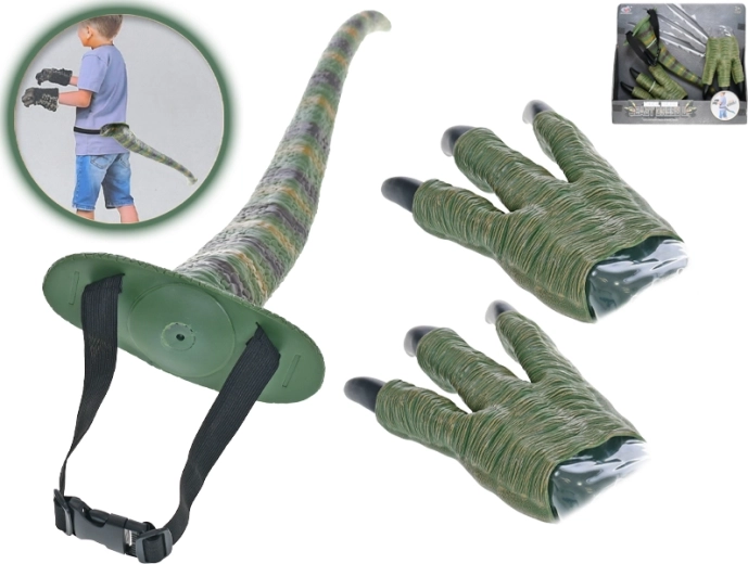 Coada și ghearele de dinozaur pentru copii 45 cm