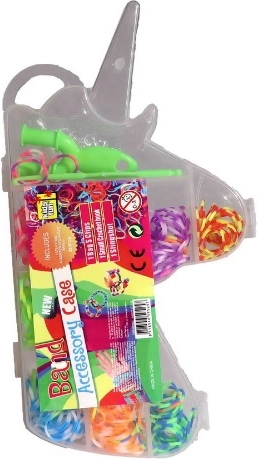 Set de elastice colorate Loom 380 bucăți