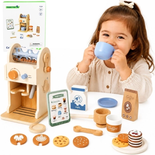 Aparat de cafea din lemn Barista TOOKY TOY