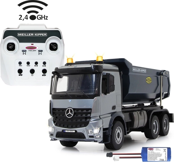 Camion RC basculant Mercedes-Benz Arocs Meiller Metal 1:20