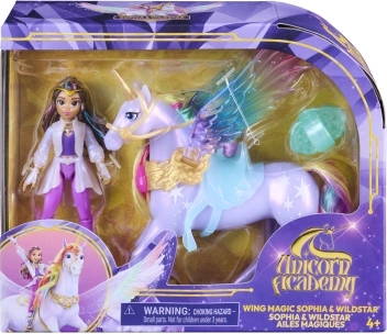 Unicorn Academy aripi magice Wildstar și Sofia 11 cm
