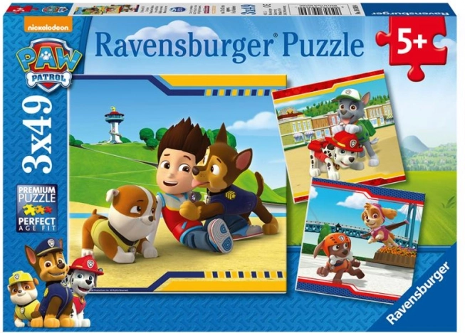 Puzzle Ravensburger Paw Patrol Best Friends 3×49 piese