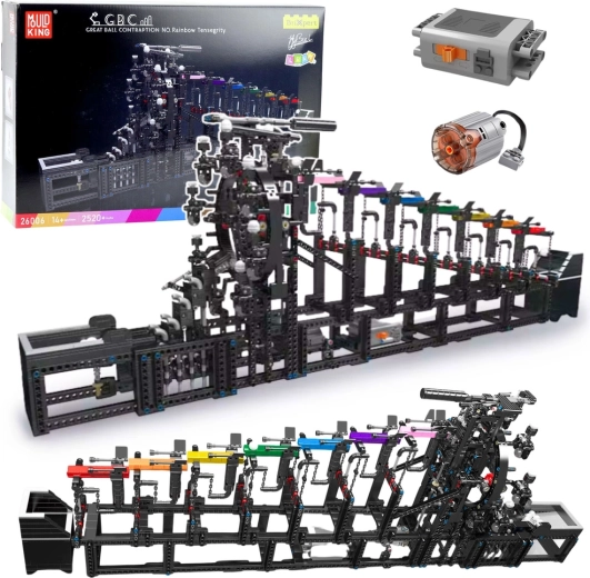 Traseu constructiv cu bile și motor electric, 2520 de piese