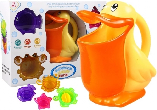 Set de baie pelican cu forme de animale