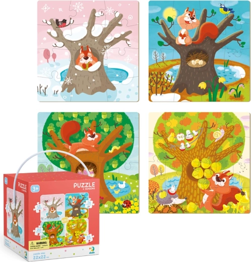 Puzzle 4în1 Anotimpurile
