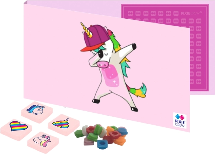 Pixie Crew carte poștală și felicitare cu cadou în interior unicorn