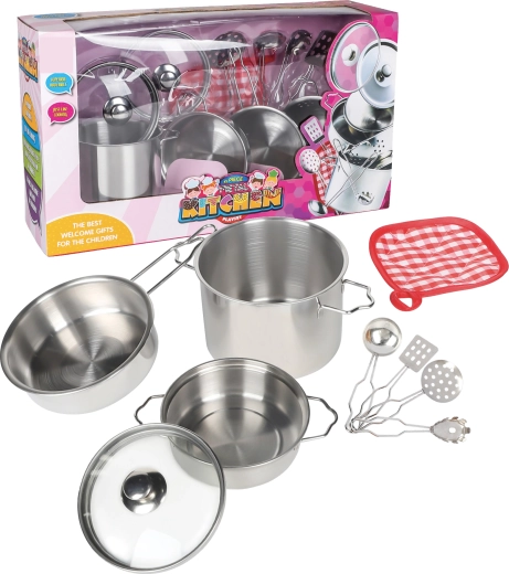 Set de oale metalice pentru copii, 11 piese