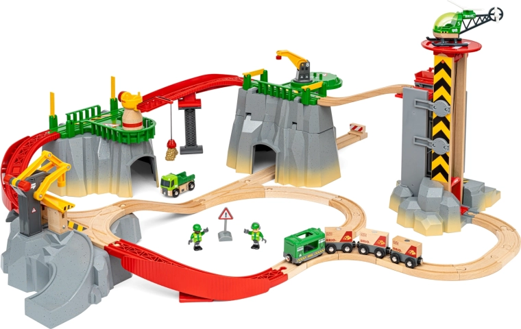 BRIO World set feroviar de marfă montan