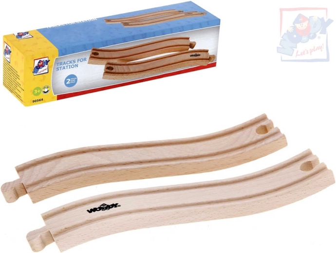 Woody pasaj superior din lemn pentru calea ferată (2 buc.)