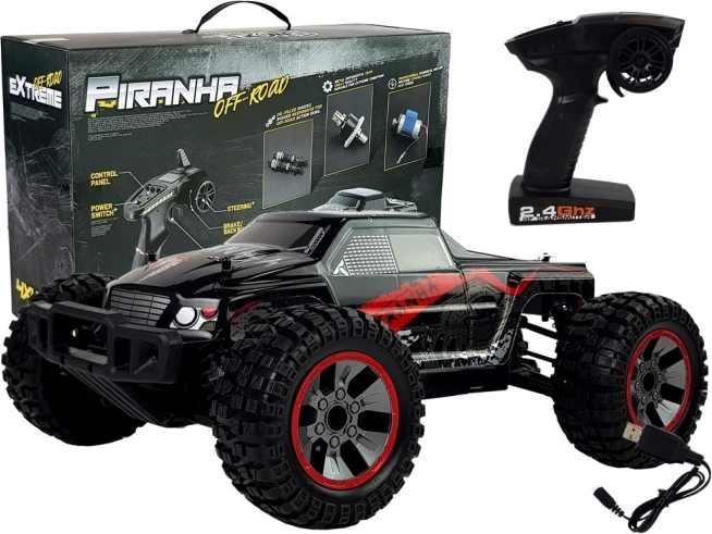 Mașină RC off-road 1:10, 4x4, 40 km/h – roșie