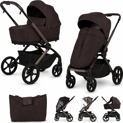 Adamex Como cărucior combinat 2 în 1 chocolate brown