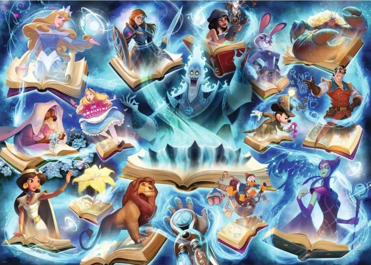 Puzzle Ravensburger Disney Lorcana Glimmers of the Realm – Safír (1000 piese)