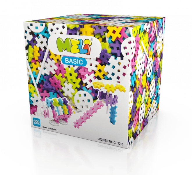 Set de construcție MELI Constructor Pink 600 piese