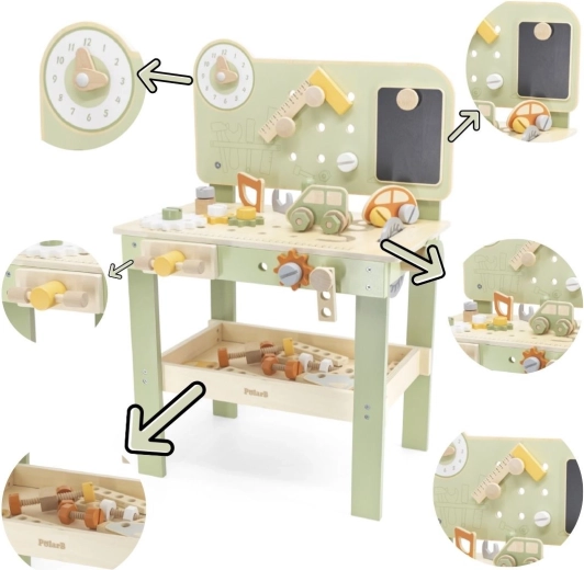 Banc de lucru din lemn pentru copii POLARB de la VIGA