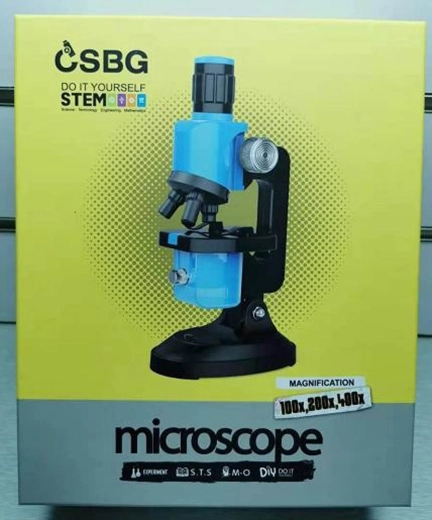 Microscop pentru copii Micul savant, albastru-negru