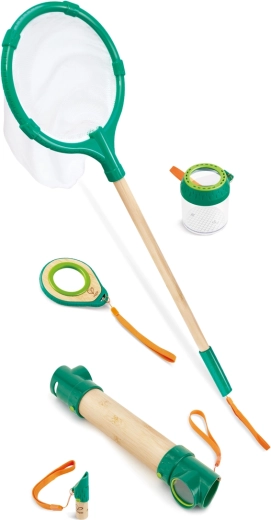 Set de explorare a naturii din bambus și bioplastic pentru copii