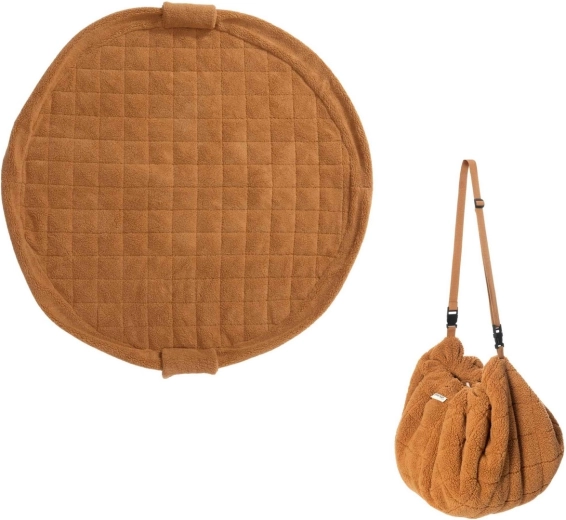 Play&Go Noomad Soft Teddy pătură de joacă și sac pentru jucării brown