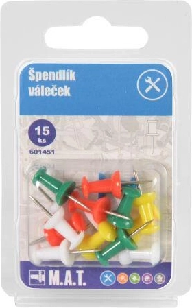 Ace colorate cilindrice pentru panou de afișaj, 15 buc